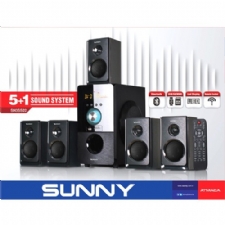 Sunny SN3SS22 Bluetoothlu 5+1 Radyolu /USB/SD/MMC Kart Okuyuculu Ses Sistemi