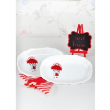 Keramika Kayk Romeo 19 Cm Beyaz 004 Red Love