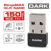 Dark RangeMax 150 Mbps, 802.11n Nano Kablosuz Ağ Adaptörü (DK-NT-WDN150NAN3)