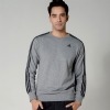 adidas Essential 3S Erkek Gri Sweatshirt