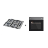 Kumtel 2´li Ankastre Set (KO-A6S2 Gri Ankastre Frn + KO-410 BF Inox Ankastre Ocak)